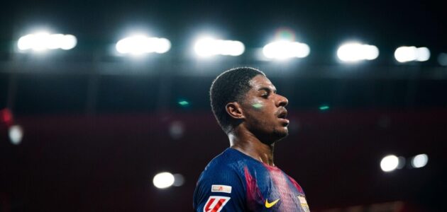 لامين يامال من برشلونة يواجه صعوبة ضد دفاع راسينغ في مباراة كأس ملك إسبانيا